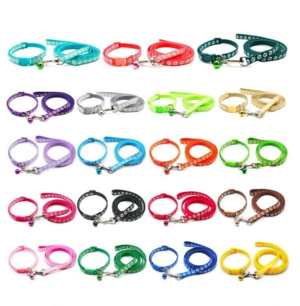 Puppy Collar & Lead (18 Colours) + Free Weight Sheet*