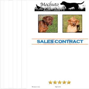 Puppy Sales Contract