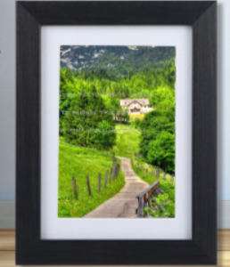 Photo Frame 6" x 4" with Mount 3.5" x 5"