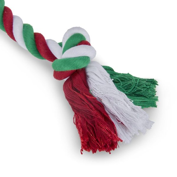 Tri-Coloured Christmas Rope Toy - Image 5